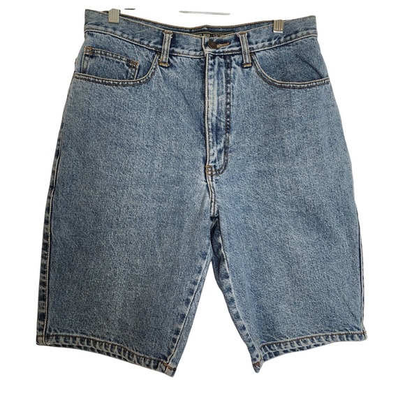 Pants - Stefano Man Denim Bermuda Shorts 31 Waist Light Wash